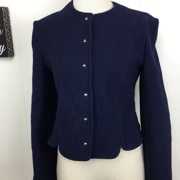 Vintage Larry Levine Navy Blue Jacket - Picture 2 of 6